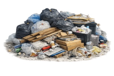 Container voor grofvuil
